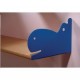 Soporte infantil azul hipopótamo