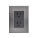 Placa Inox Contacto Duplex Oxford