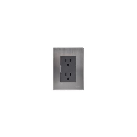Placa Inox Contacto Duplex Oxford