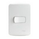 1 Interruptor sencillo 10A 127V~ , producto armado (incluye placa). Color Blanco