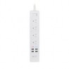 Protector de sobretensión Inteligente Wi-Fi 4 contactos y 4 puertos de carga USB