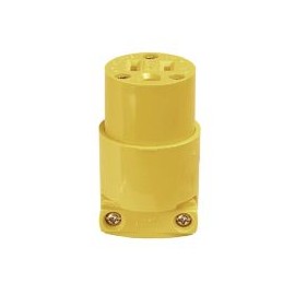 Conector de vinilo 125 V amarillo