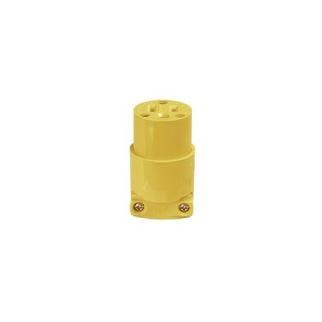 Conector de vinilo 125 V amarillo