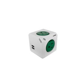 Cubo multiicontacto 2USB 4T