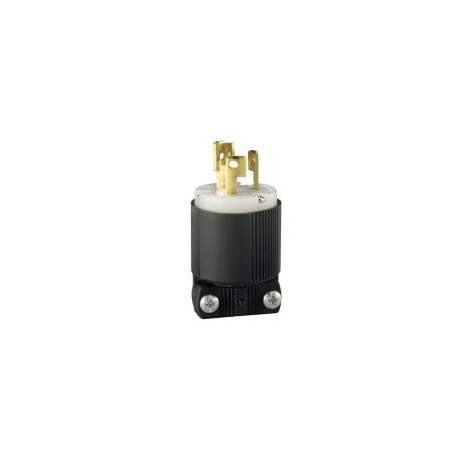 Clavija industrial 125 V 8.4 16.7 m negro y blanco