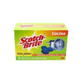 Pack de fibras con jabón 4 piezas