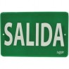 Señal  de "salida" placa rígida auntoadherible 22.8 x 15.2 cm