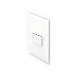 Placa c/1 int. sencillo color blanco (armada)