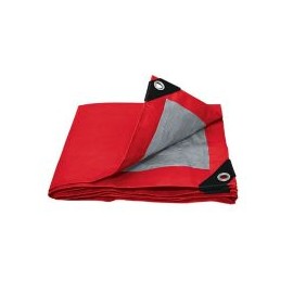 Lona polietileno 4 x 6 m roja