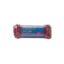 Cuerda de polipropileno 1/4" x 30 m roja/azul