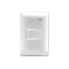 Placa Armada Con 1 Interruptor De Escalera Blanco