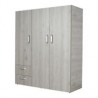 Armario Linz 3 Puertas 2 Cajónes cenizo