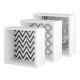 Cubo repisa blanco