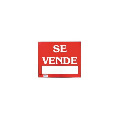 Señal en poster "se vende" lámina de estireno 40 x 34 cm