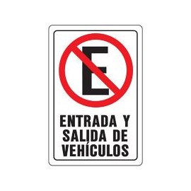 Senal Entrada y Salida de Vehiculos