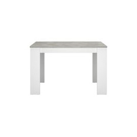 MESA ALFA BLANCO CEMENTO CON GRIS