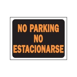 Senal Bilingue No Estacionarse/No Parking