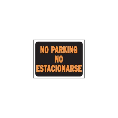 Senal Bilingue No Estacionarse/No Parking