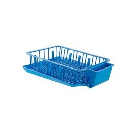 Escurridor con base azul