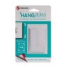Velcro sujetadores con adhesivo removible, forma escuadra, 4 jgs., blanco