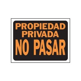 Senal Propiedad Privada no pasar