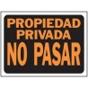 Senal Propiedad Privada no pasar