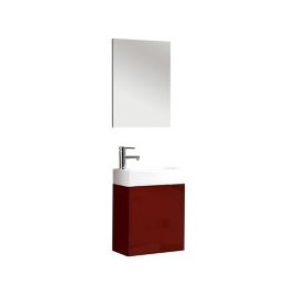 Mueble de baño Smart con espejo rojo