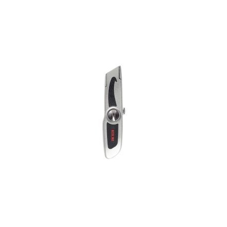 Cuchillo cromado/negro con repuesto