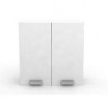 Alacena grande 2 puertas verticales blanco frosty