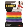 Sujetadores para cables multicolor 8' 6 pack