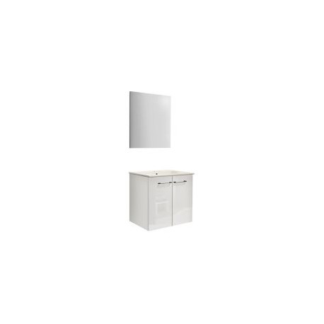 Mueble de baño Street con espejo blanco