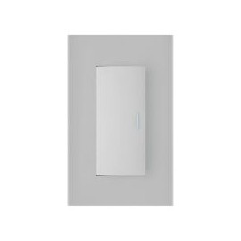 Placa 1 apagador de escalera 3 módulos silver