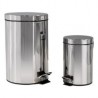 Set de botes basura 12 lt.+3 lt. acero inoxidable