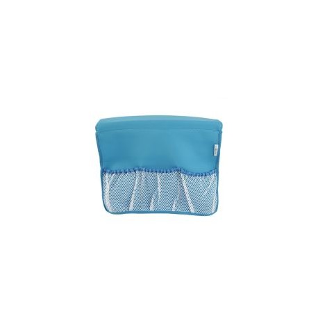 Organizador para ducha con malla azul
