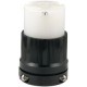 Conector 1/2 vuelta industrial 125 V negro-blanco