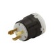 Clavija industrial 125 V 9.5 25.4 m negro/blanco