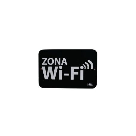 Señal "zona de wi-fi" placa rígida autoadherible 22.8 x 15.2 cm