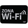 Señal "zona de wi-fi" placa rígida autoadherible 22.8 x 15.2 cm