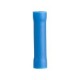 Terminal empalme a tope c/aislamiento vinyl azul p/cable calibre 16-14 AWG 21 pzs.