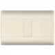 Placa color marfil c/1 interruptor sencillo