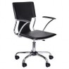 Silla PC respaldo recto chocolate