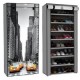 Zapatera 8 repisas tela NY Taxi