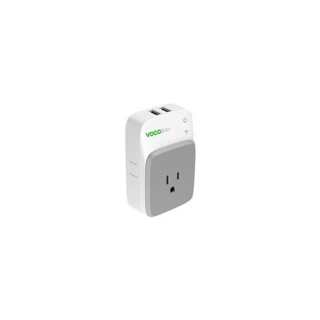 Contacto Inteligente Wifi 2 Puertos Usb Con Luz Noche