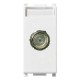 Toma de conector hembra tipo F blanco