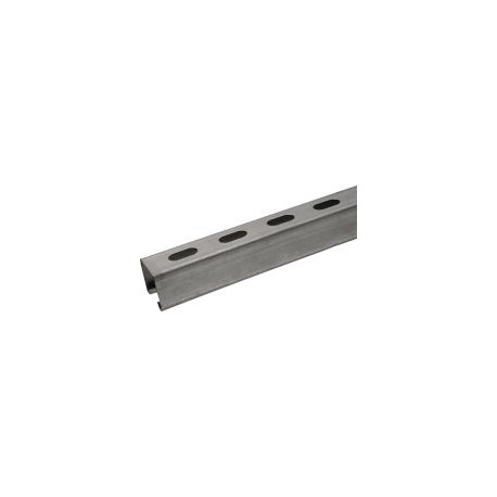 Perfil unicanal pared gruesa perforado 4 x 2