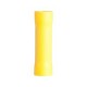 Terminal empalme a tope c/aislamiento vinyl amarillo p/cable calibre 12-10 AWG 15 pzs.