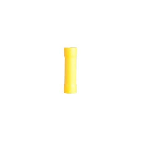 Terminal empalme a tope c/aislamiento vinyl amarillo p/cable calibre 12-10 AWG 15 pzs.