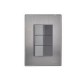 Placa Inox Con 3 Apagadores De Escalera