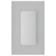 Placa 1 apagador de escalera 3 módulos silver