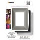 3 Marcos para placas quinziño - 1 Acero 1 Negro Obsidiana 1 Plata Taxco 3 mód